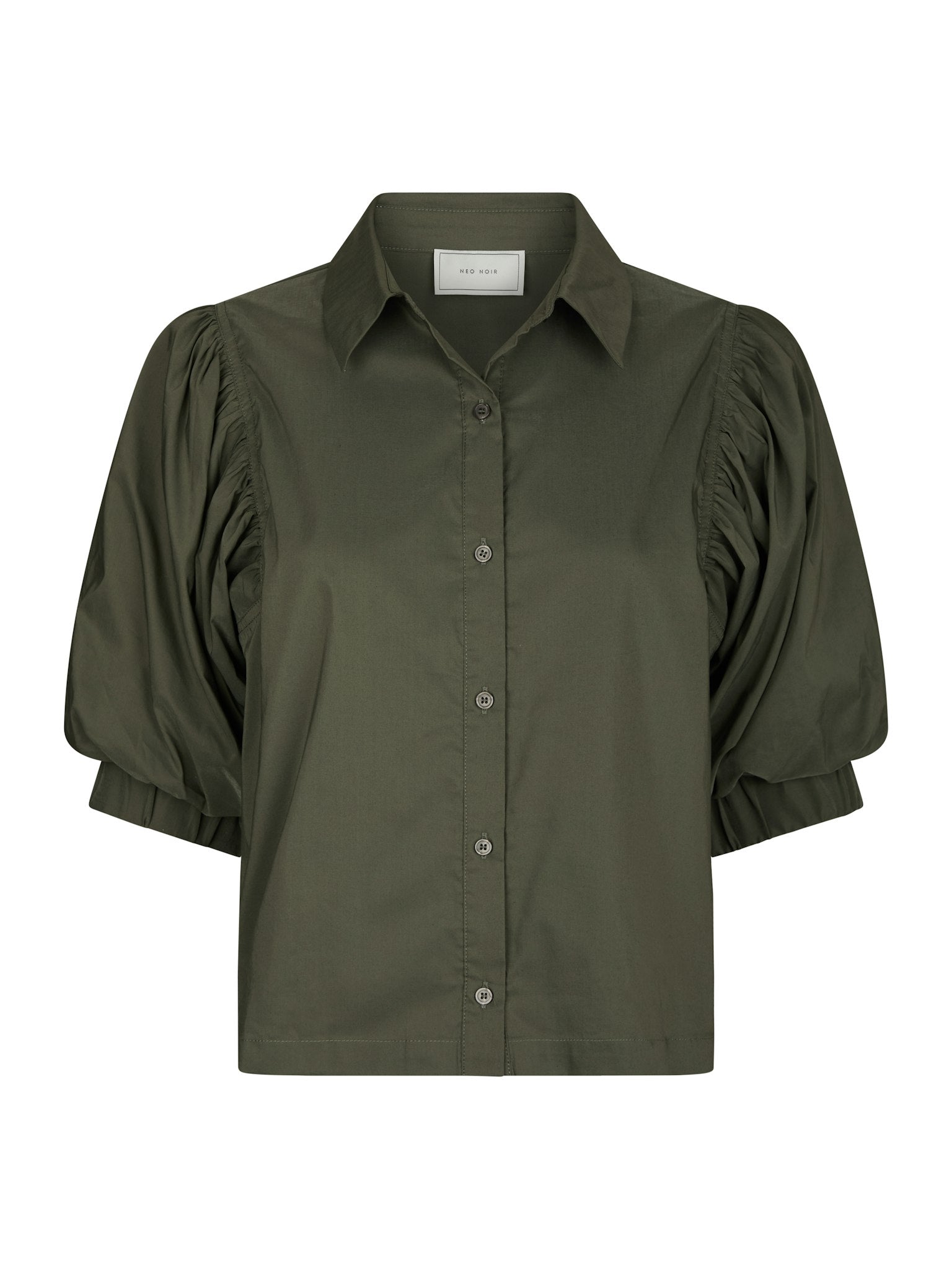 Etta Poplin Shirt - Army