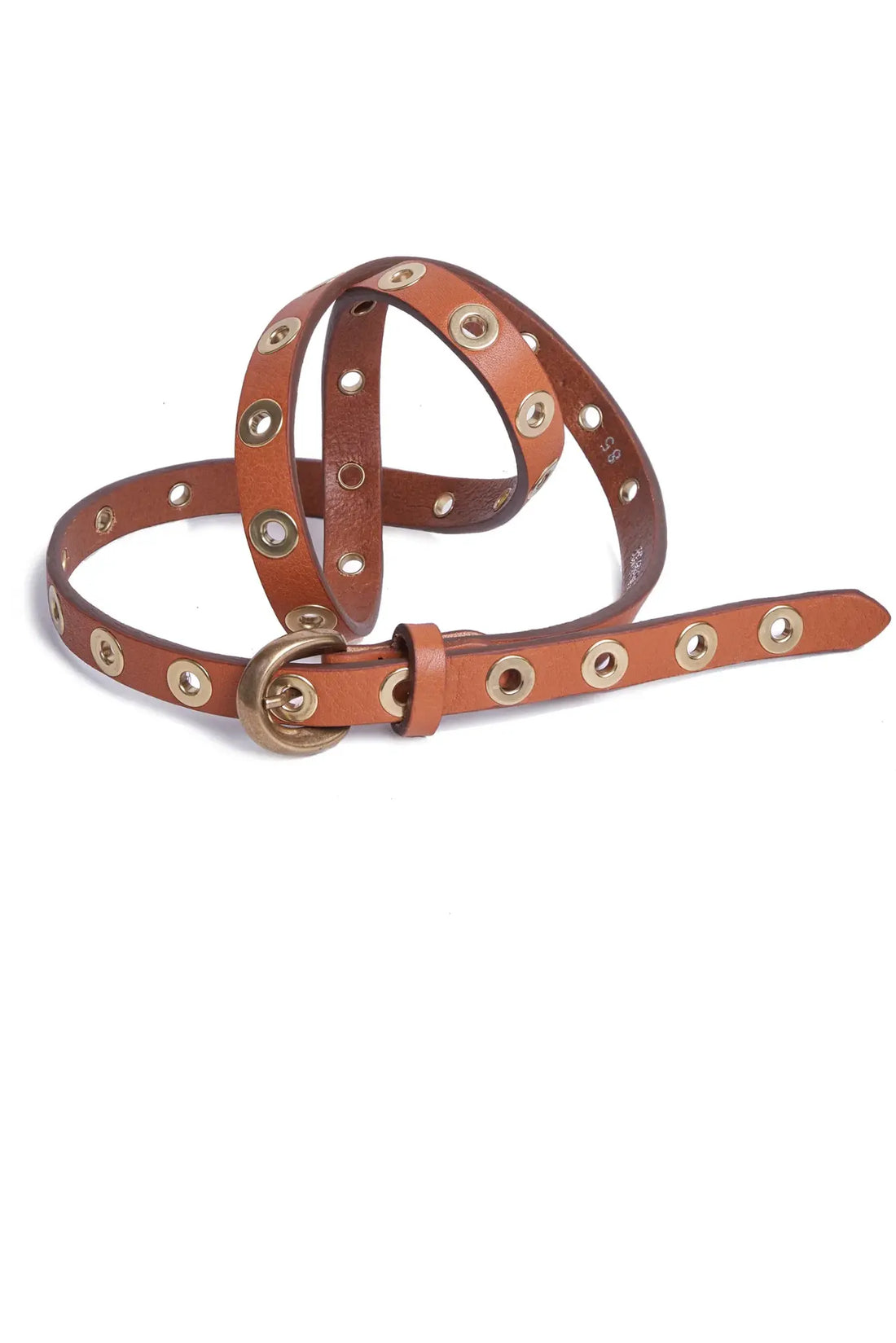 belt gold rings - camel