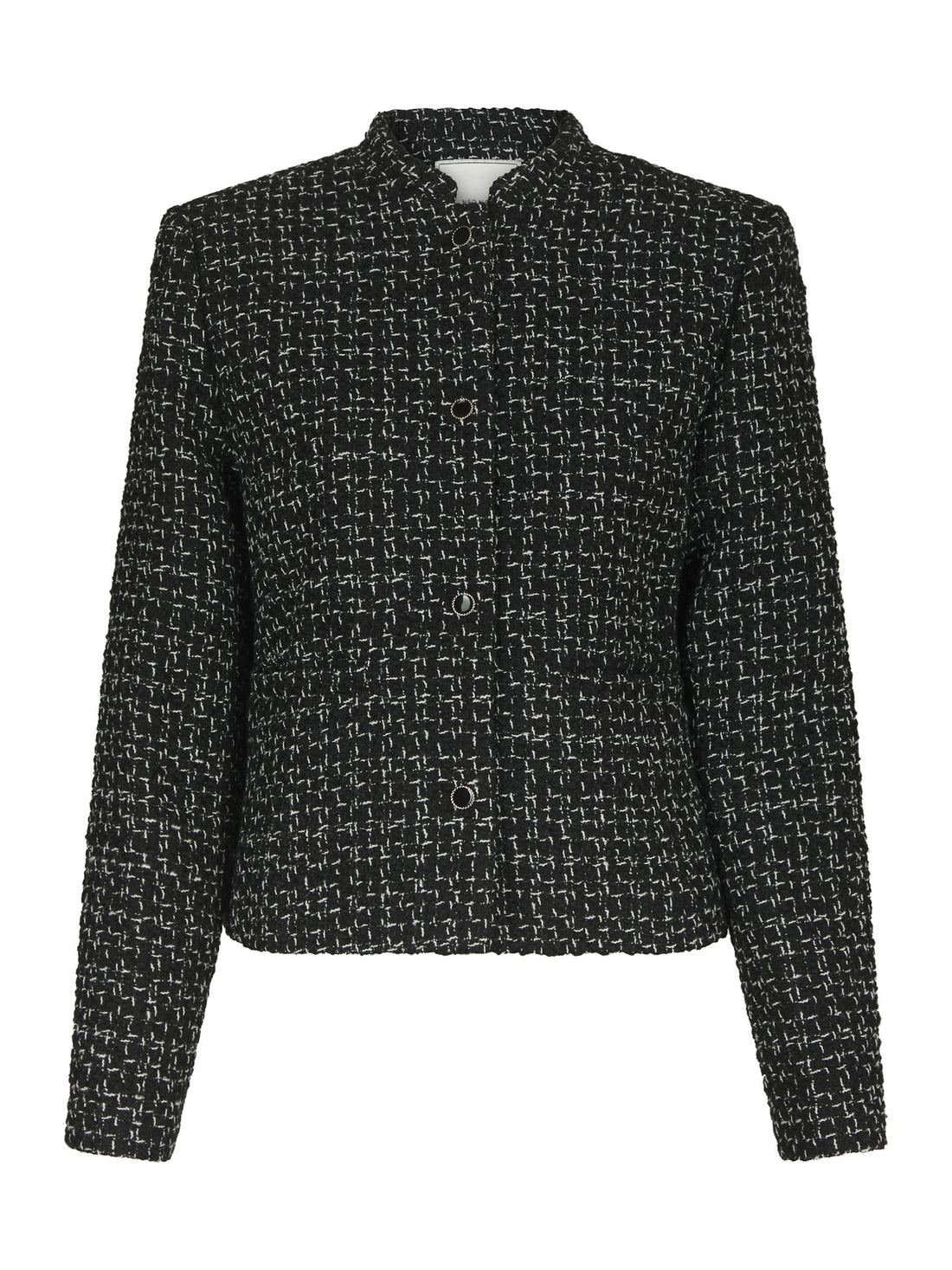 Denisa Boucle Jacket - Black