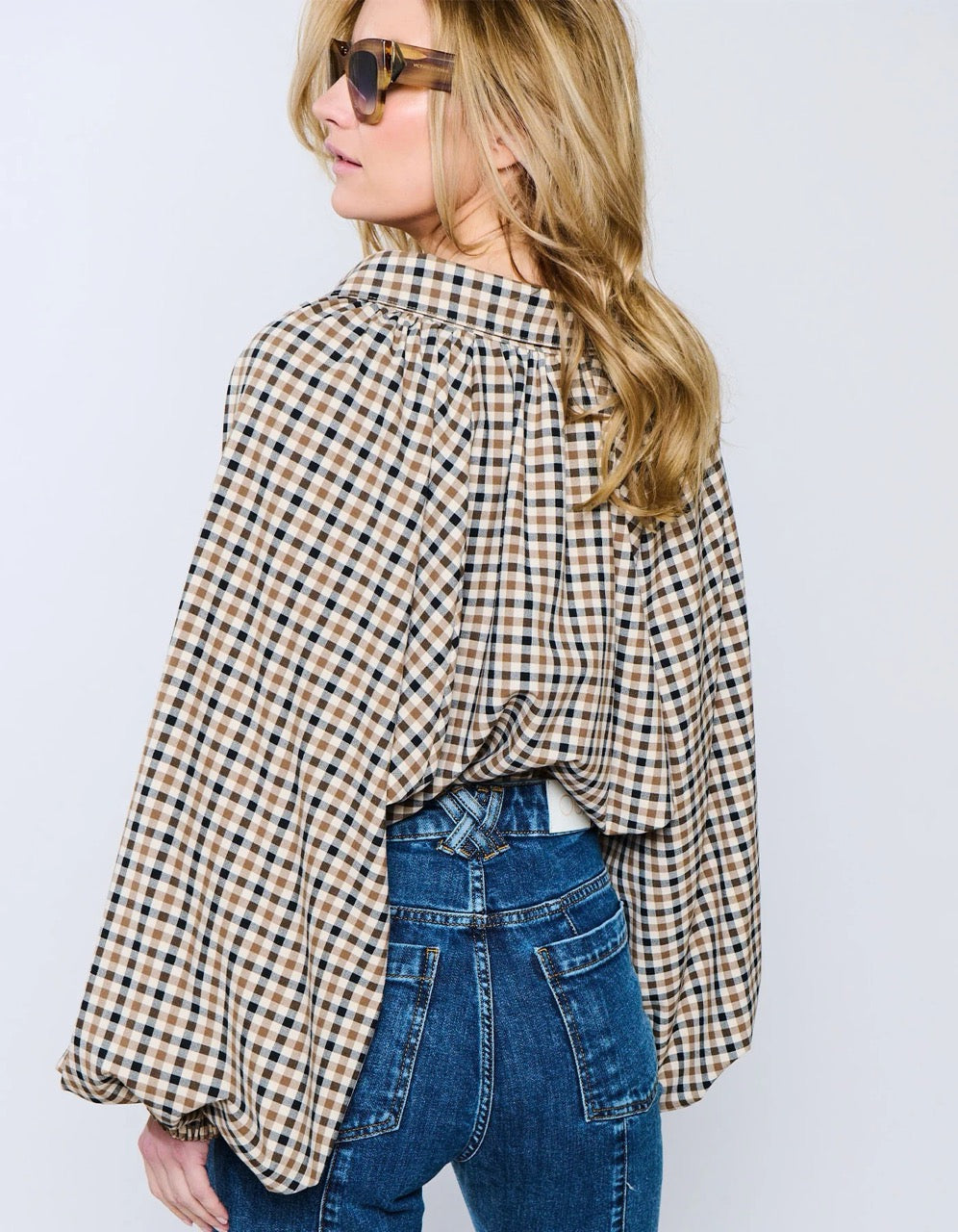 Bluse Somerset – Biscotti-Karo