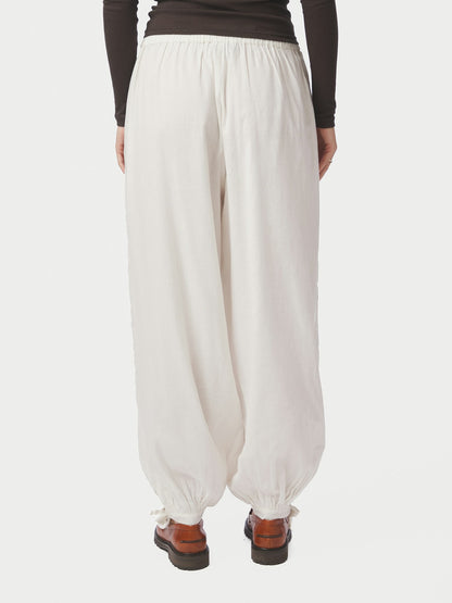 Elyse S Voile Balloon Pants - White