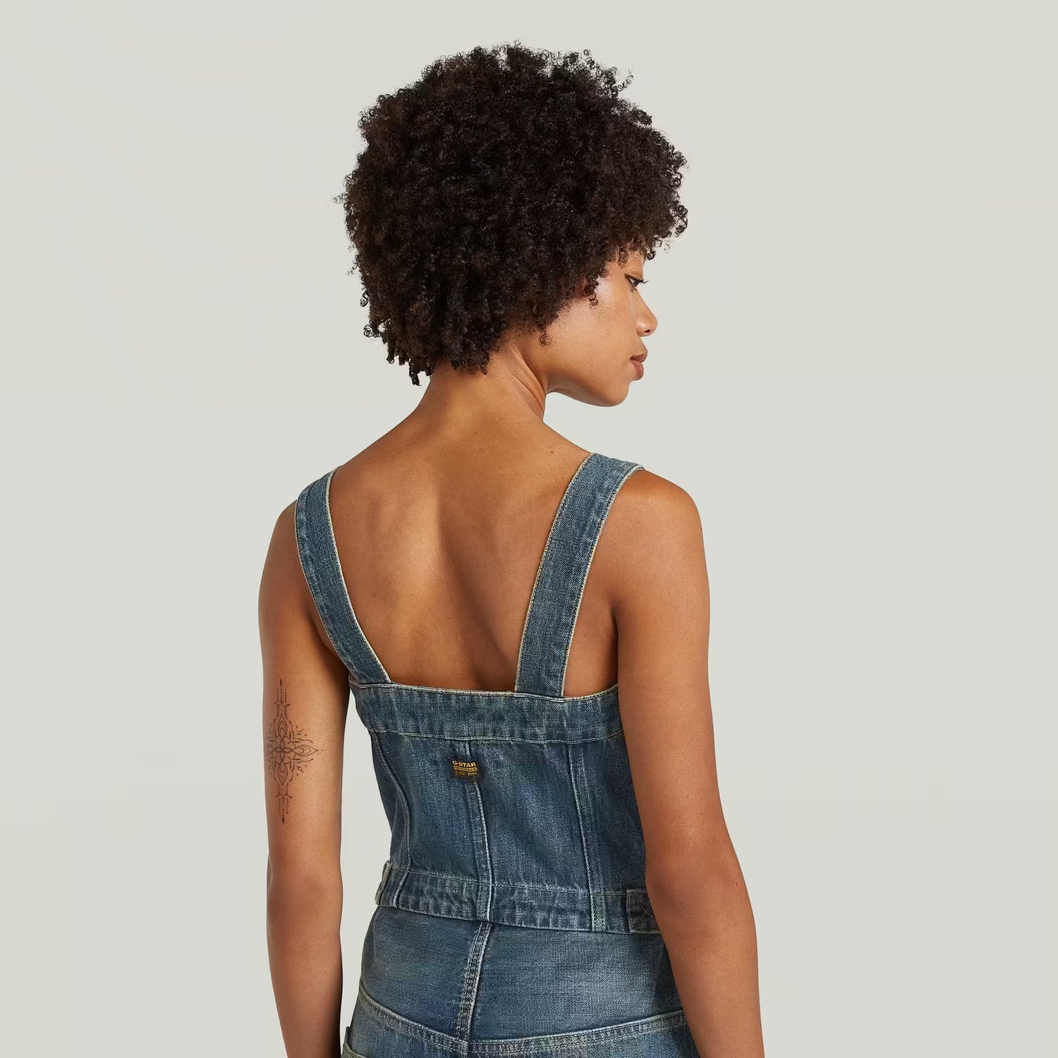 Bustier 3D Jumpsuit - Antique Blueschist