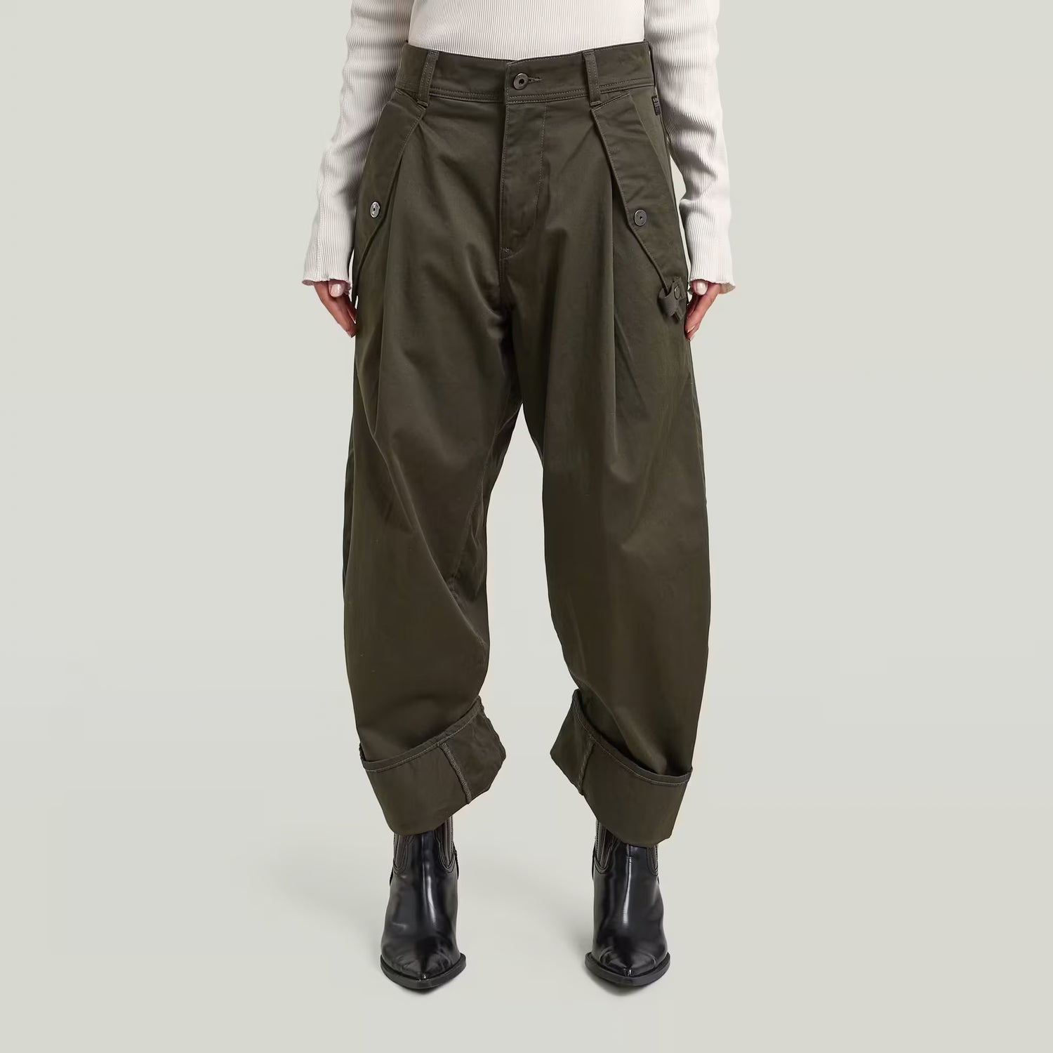 Jett 3D Boyfriend Cargo - Black Olive