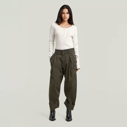 Jett 3D Boyfriend Cargo - Black Olive