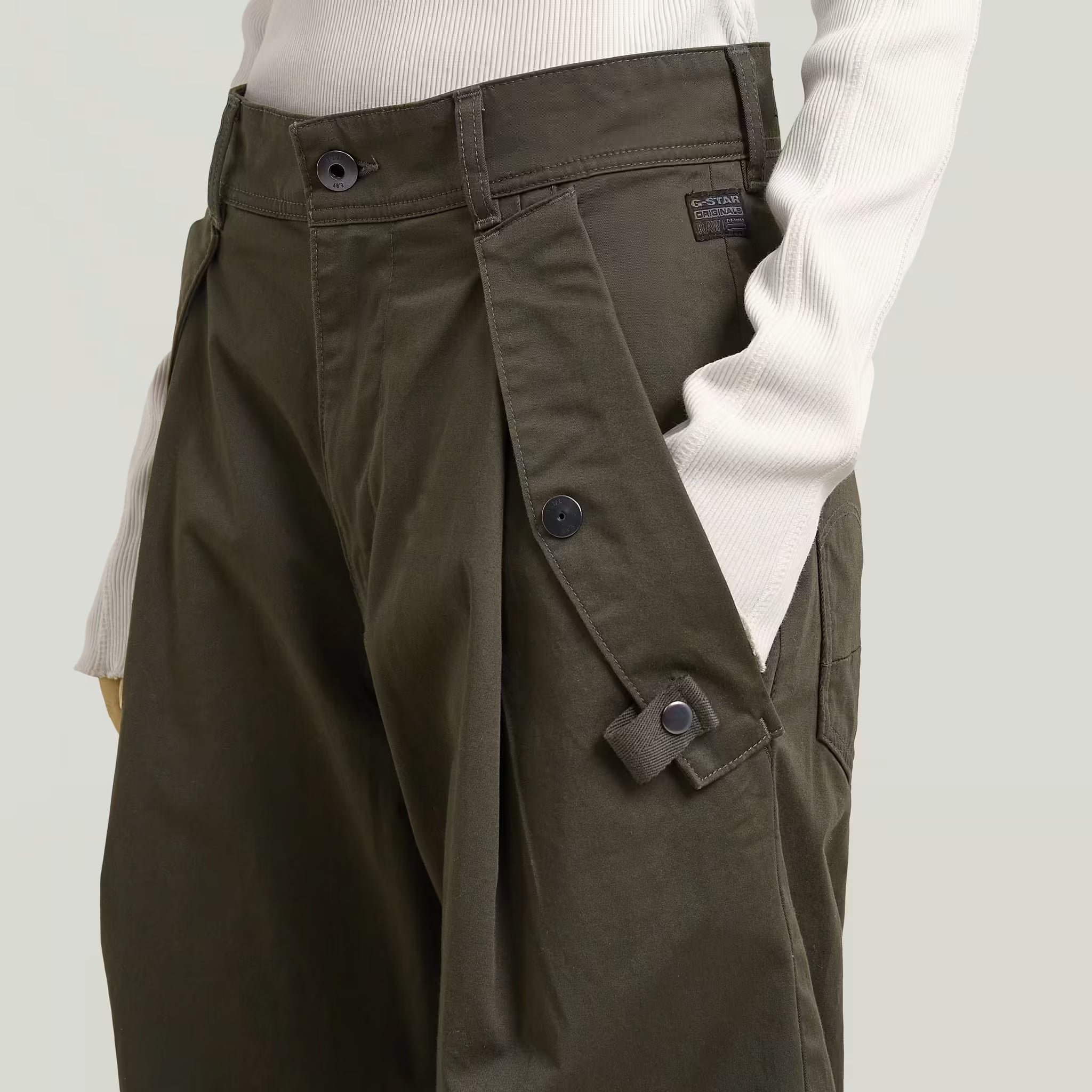Jett 3D Boyfriend Cargo - Black Olive