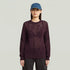 Pointelle knit wmn - Maroon
