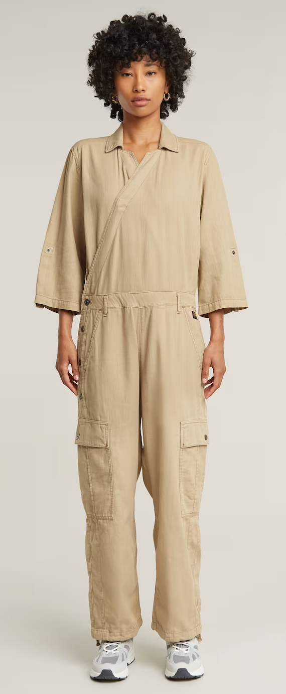 Wrap jumpsuit - DK brick GD