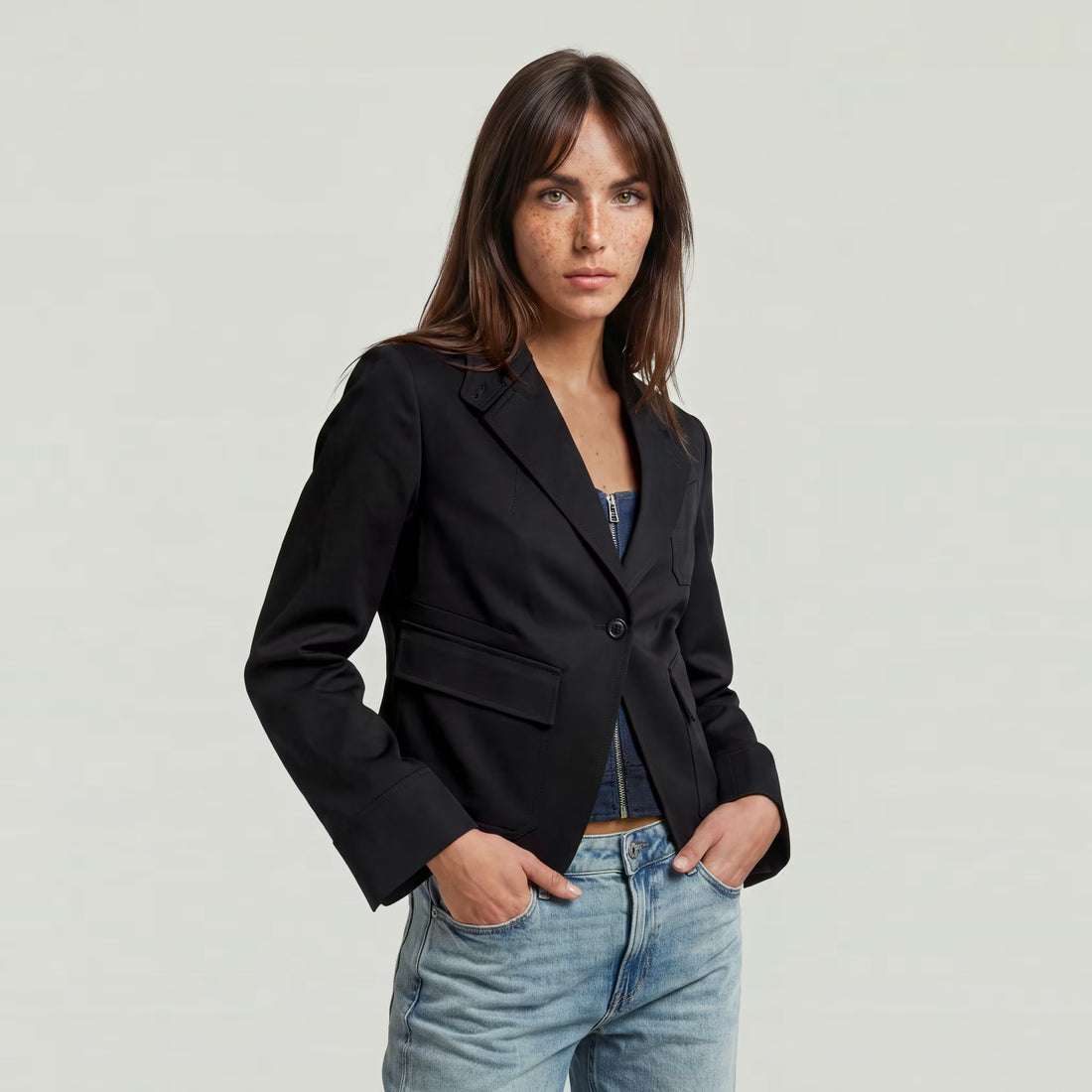 Slim Riding Blazer R - DK Black