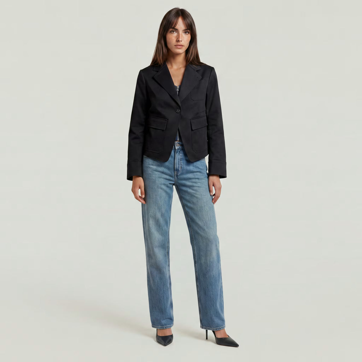 Slim Riding Blazer R - DK Black