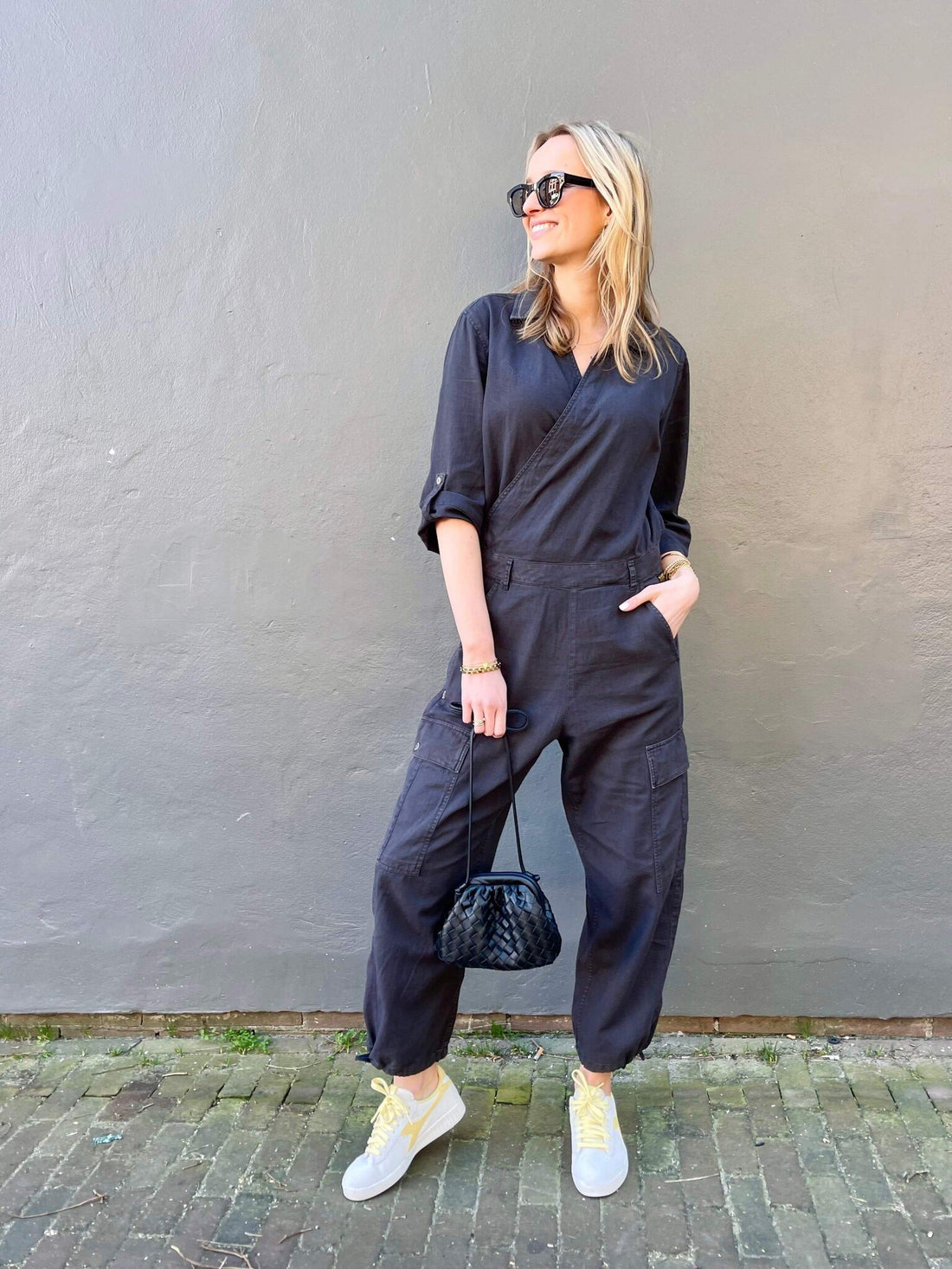 Wrap jumpsuit - Petrol GD