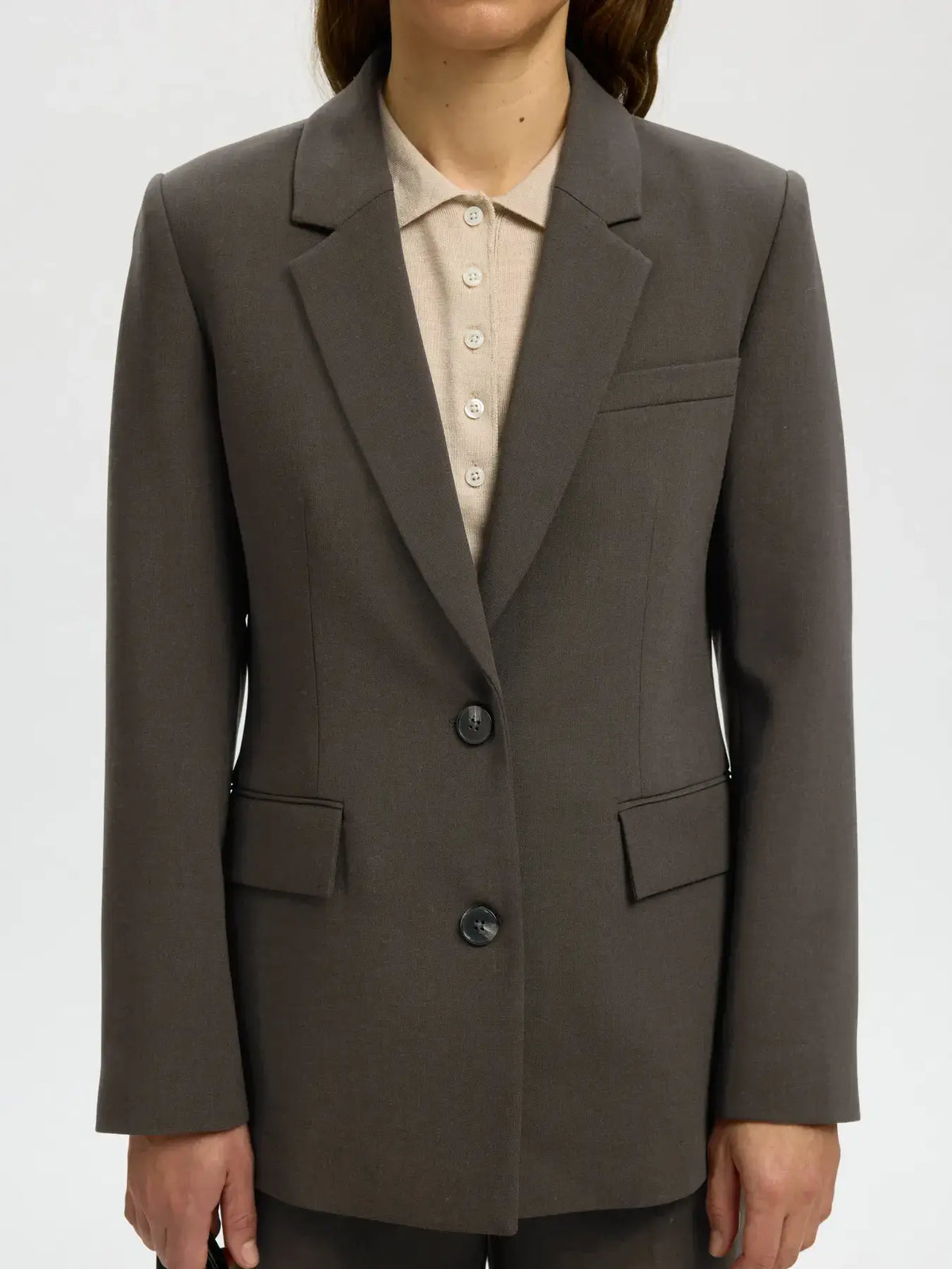 SLFRita LS Classic Blazer Mel - Delicioso Mel.