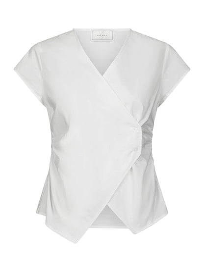 Fidi Poplin Top - White