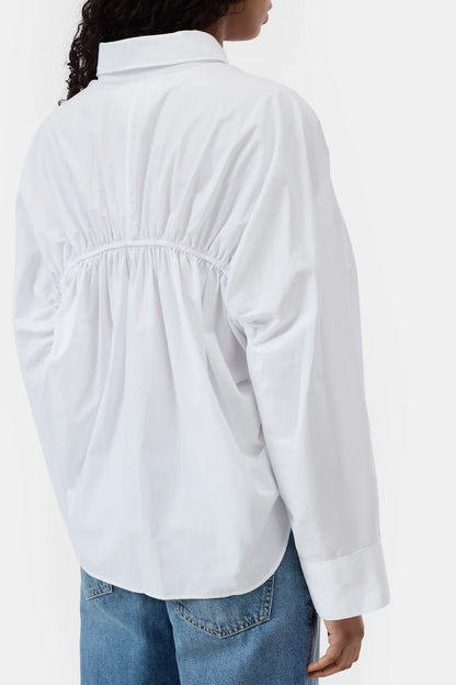 Gathered Shirt - White