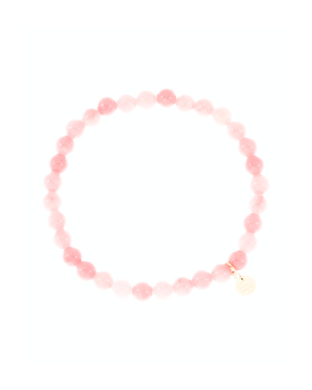 Armbandje met Gemstone balletjes - Roze