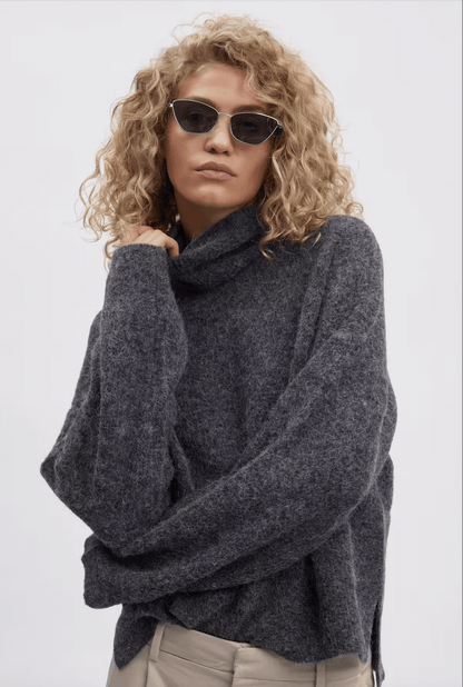 AlphaGZ rollneck - Charcoal melange