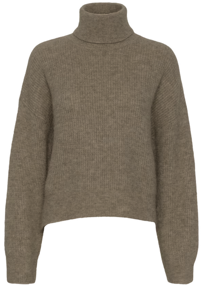 AlphaGZ rollneck - dark sand melange