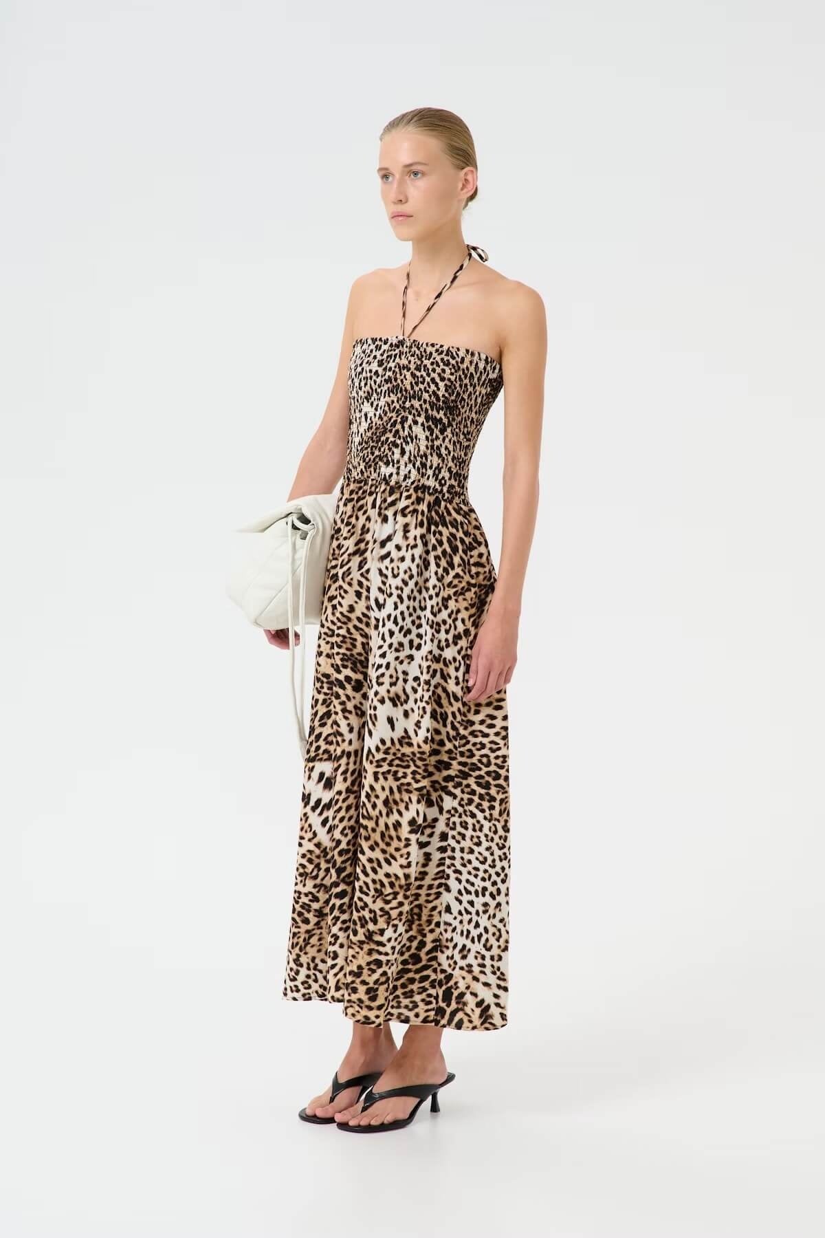 GZgeopa P Tube Dress - Leopard Butter Yel