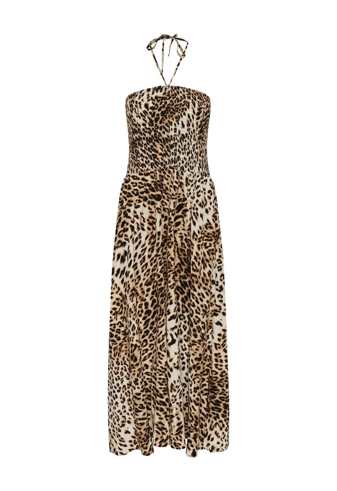 GZgeopa P Tube Dress - Leopard Butter Yel