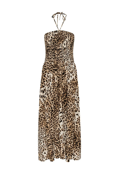 GZgeopa P Tube Dress - Leopard Butter Yel
