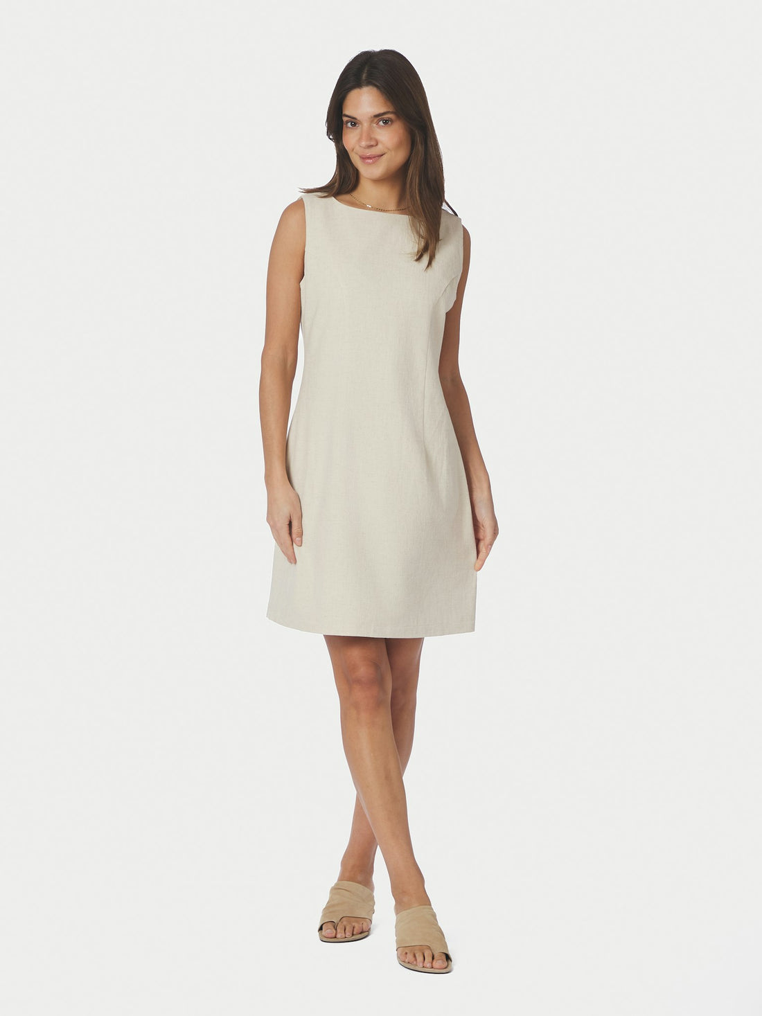 Bruna Ramie Dress - Natural