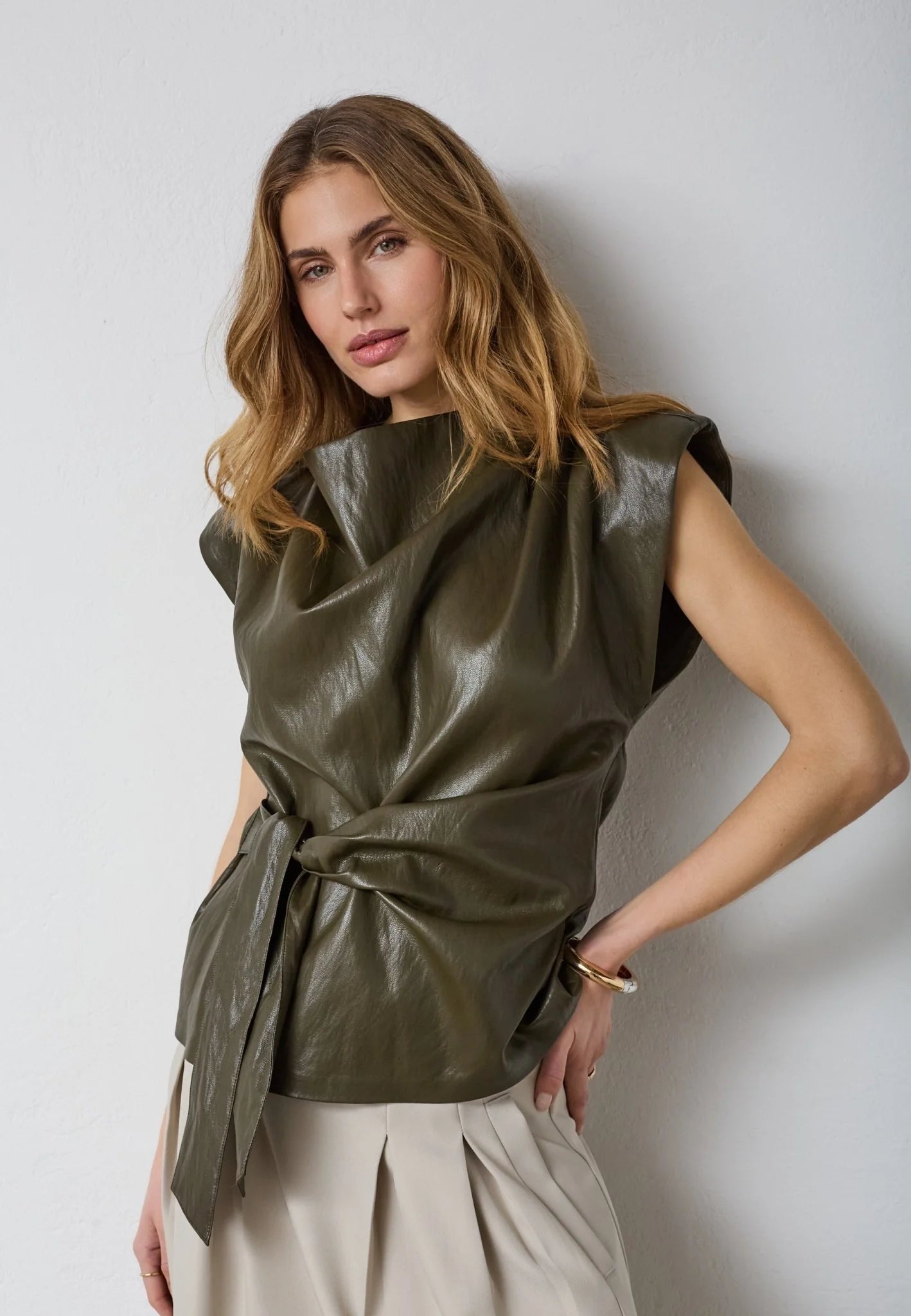 GittCC Pleat Top - Army