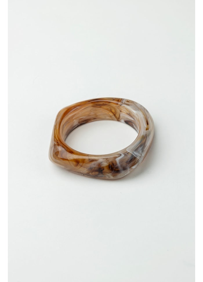 Biq Square Bracelet - Brown