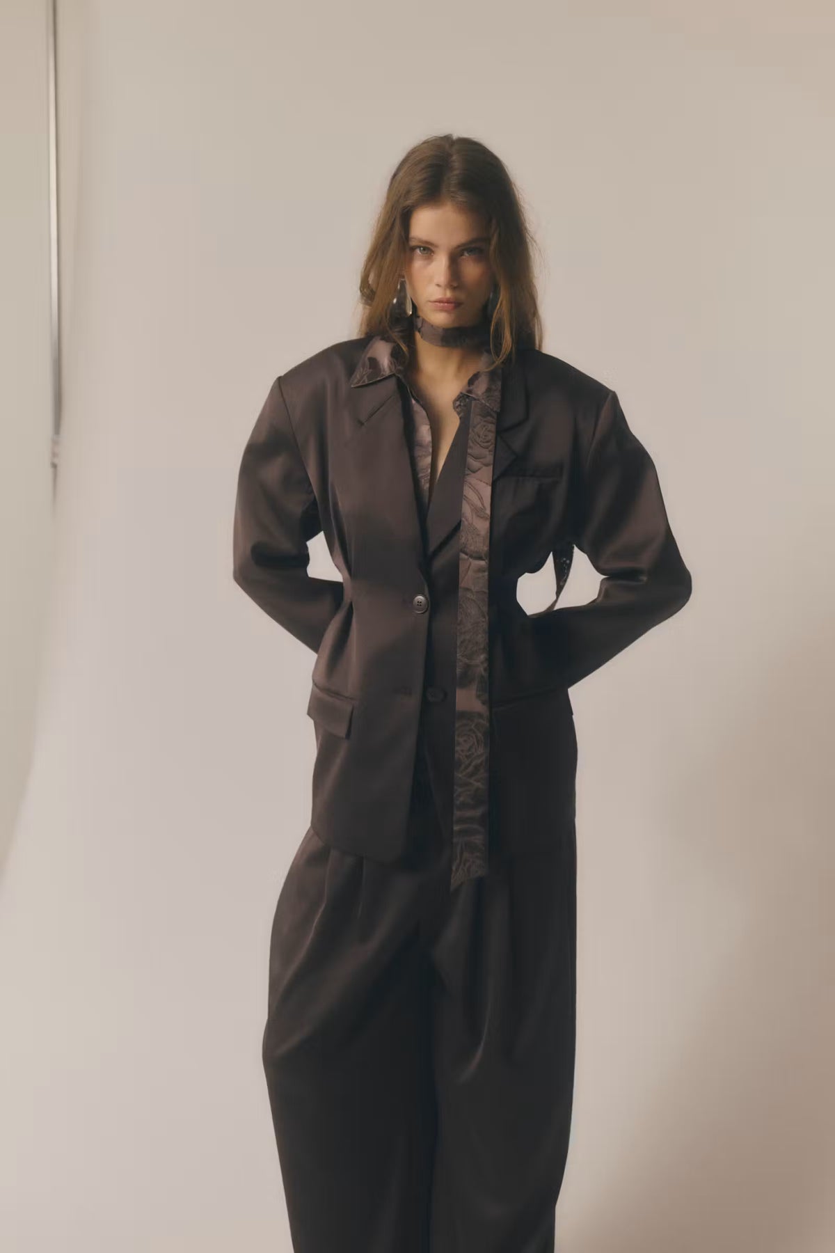 GZelva Waist Blazer - Deep Plum