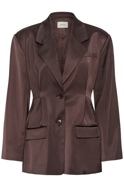 GZelva Waist Blazer - Deep Plum