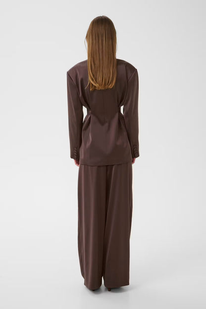 GZelva Waist Blazer - Deep Plum
