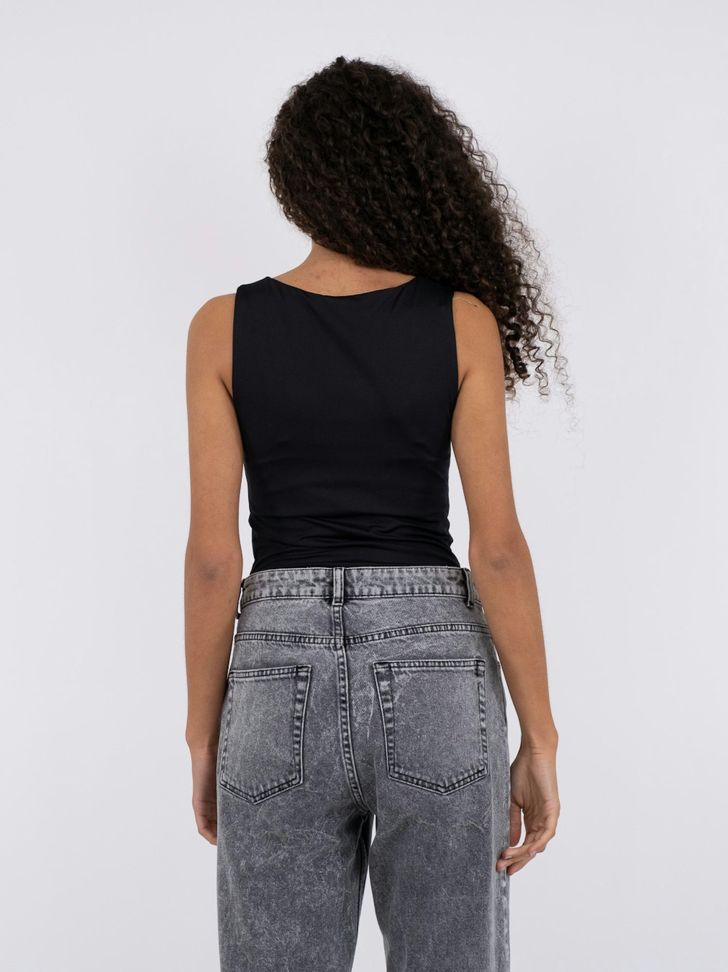 Sophia Jersey Top - Black