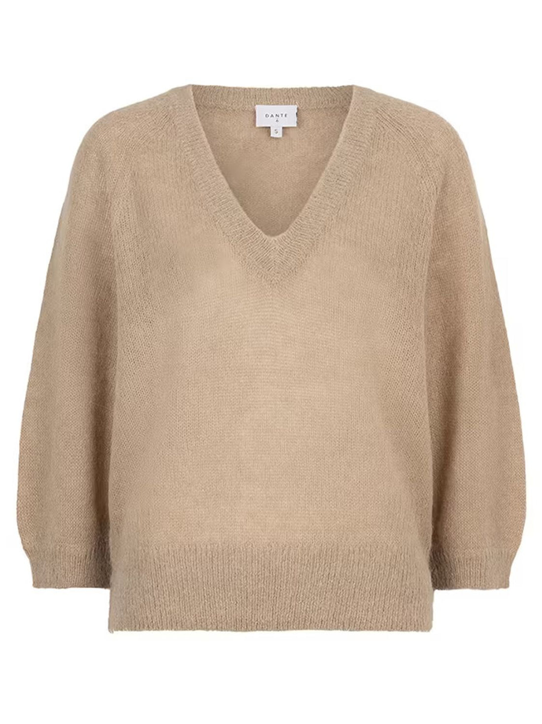 Rhoda V-Neck Knitted Sweater - Dry Sand