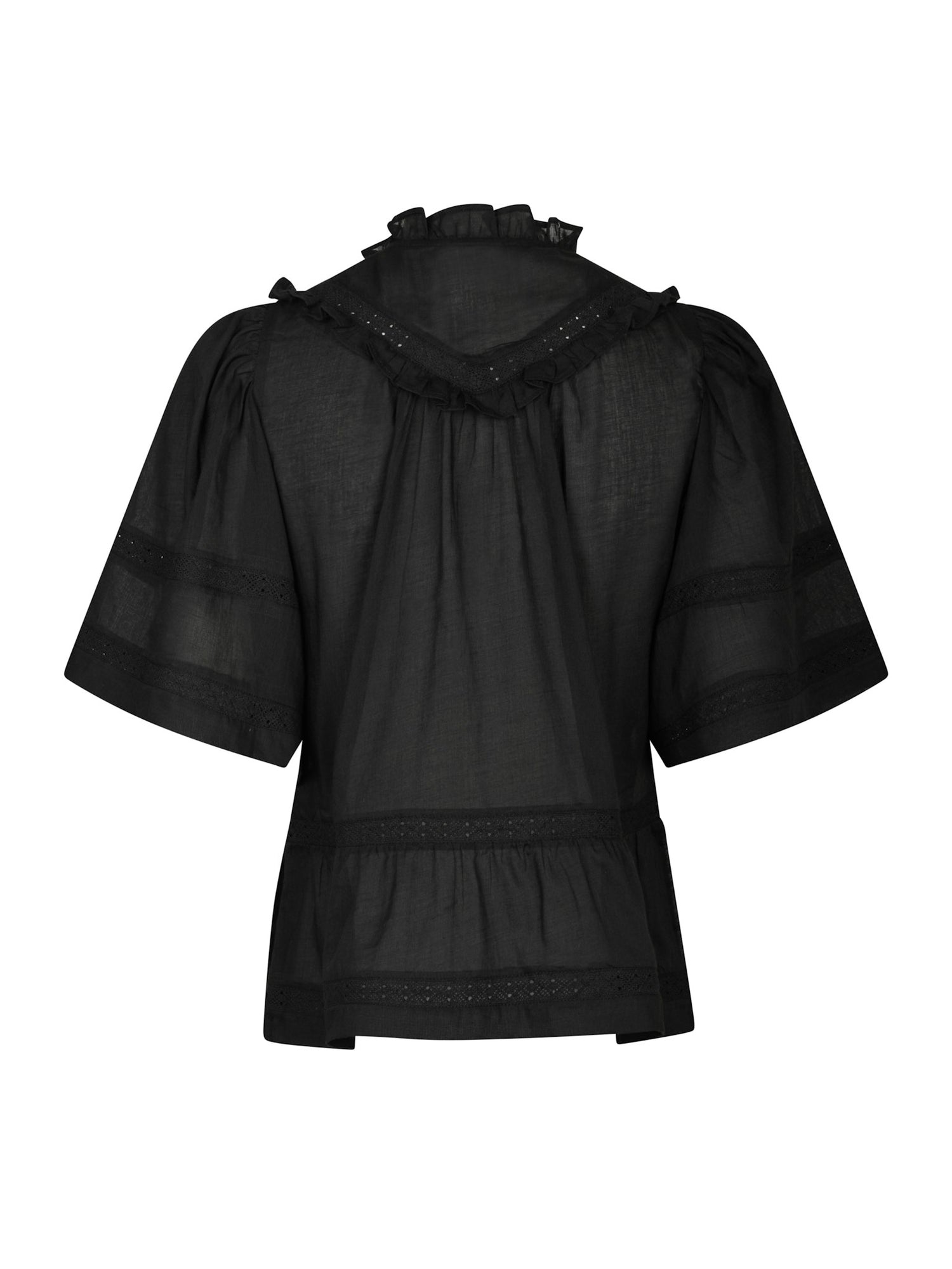 Evienne S Voile Top - Black
