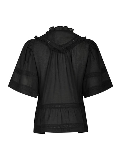 Evienne S Voile Top - Black