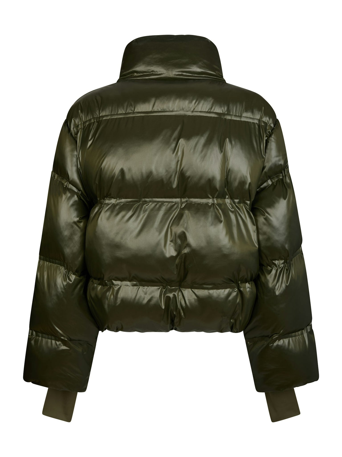 Rhea Shiny Puffer Jacket - Olive