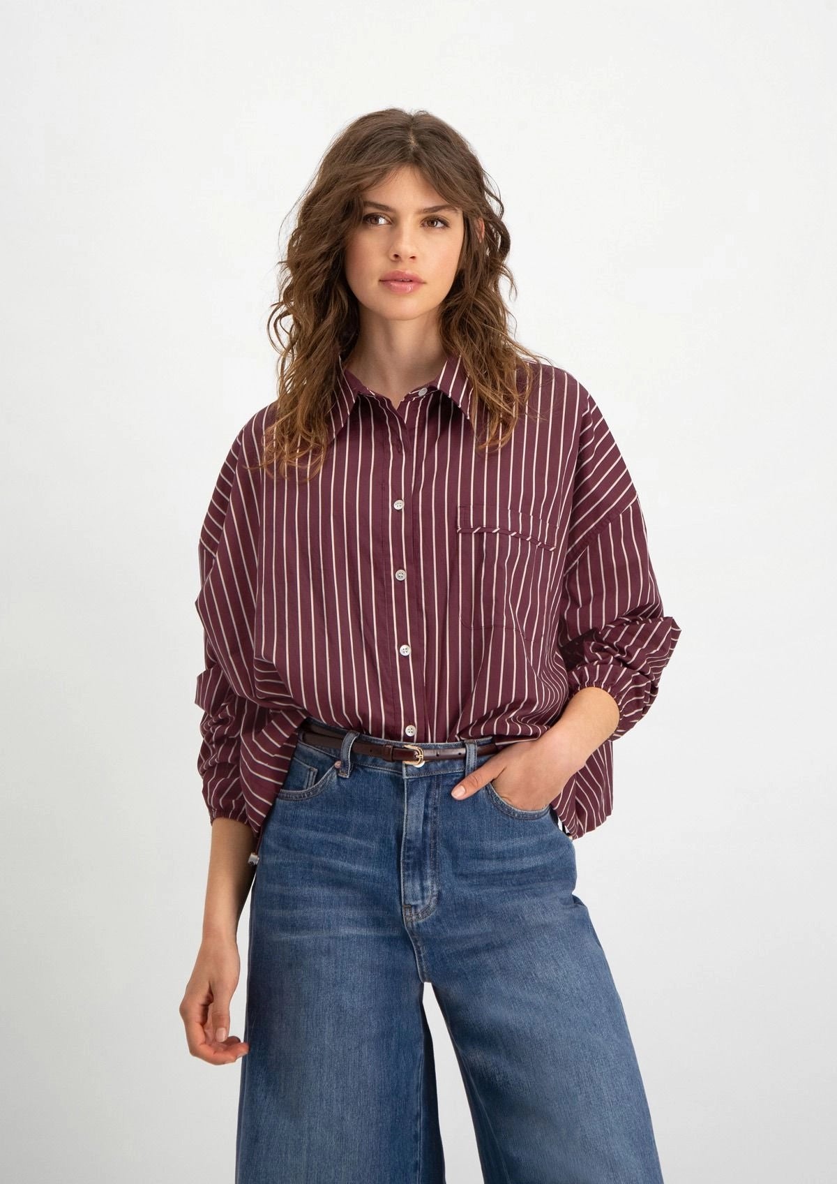 Yana Blouse - Aubergine