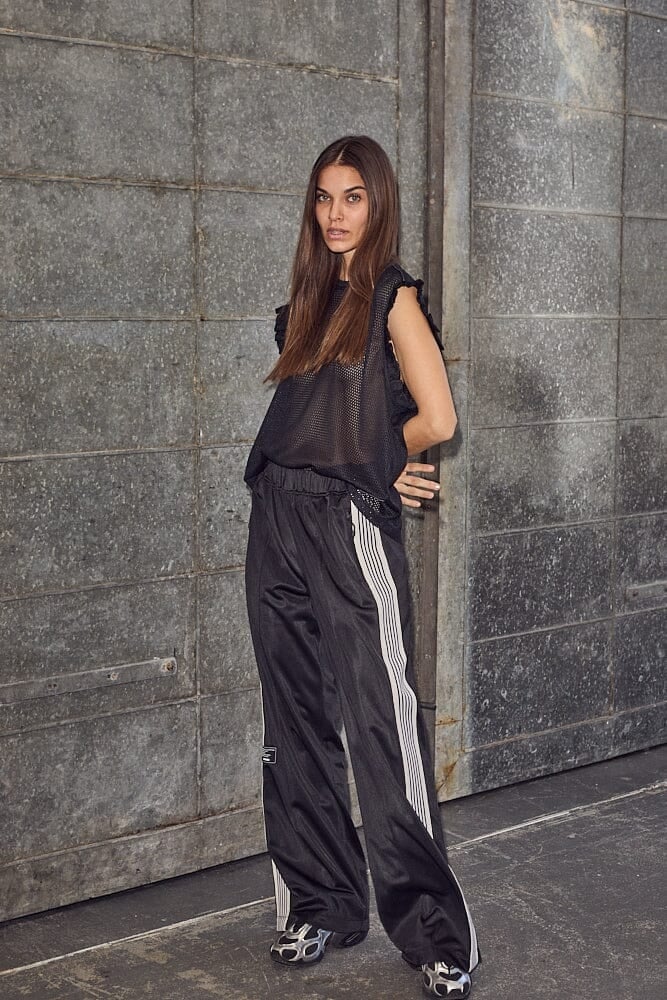 Baggy Track Pants - Black