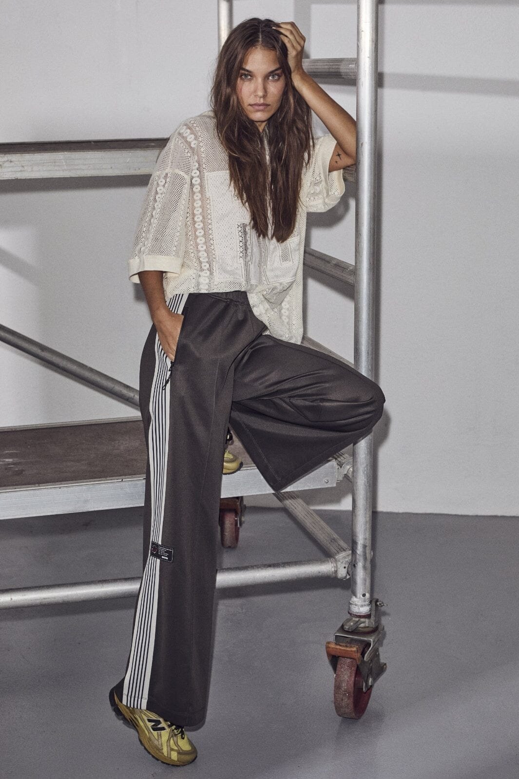 Baggy Track Pants - Dark Grey