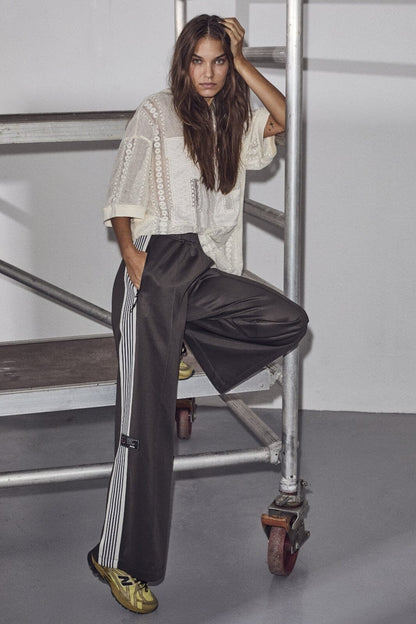 Baggy Track Pants - Dark Grey