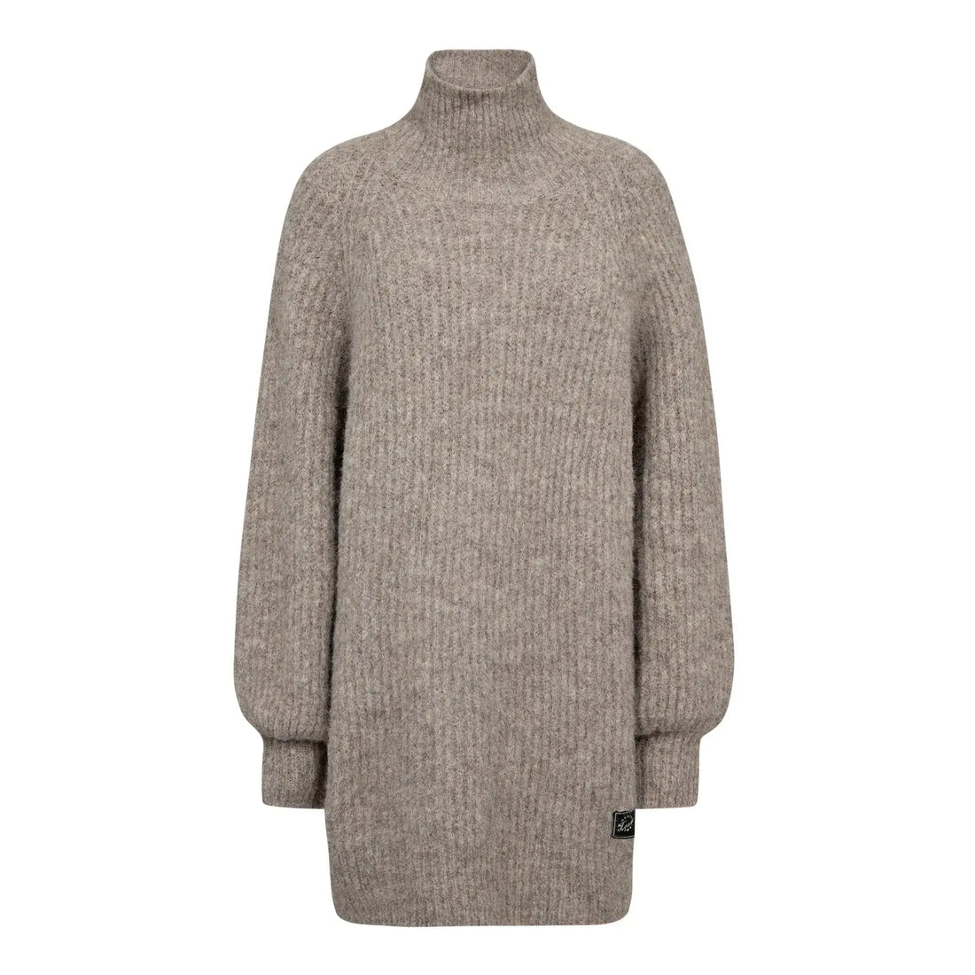Darcia Rib-Kragenstrickpullover - Walnuss