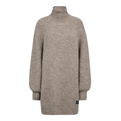 Darcia Rib-Kragenstrickpullover - Walnuss