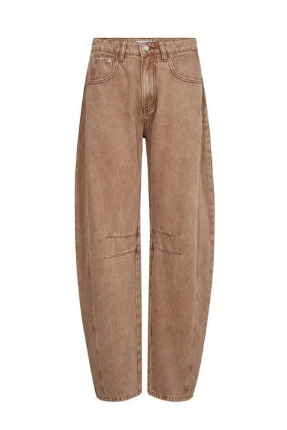 Drew Barrel Panel Jeans - Camel