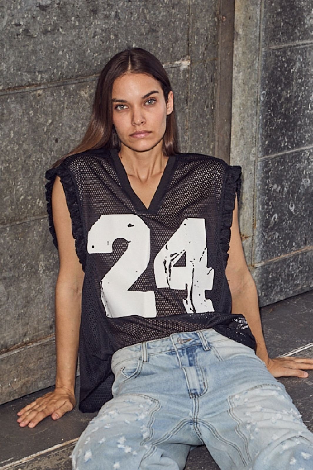 Drift Frill V-24 Top - Black