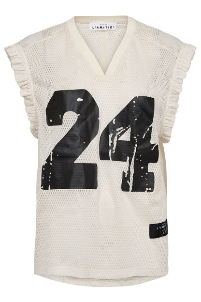 Drift Frill V-24 Top - Pearl