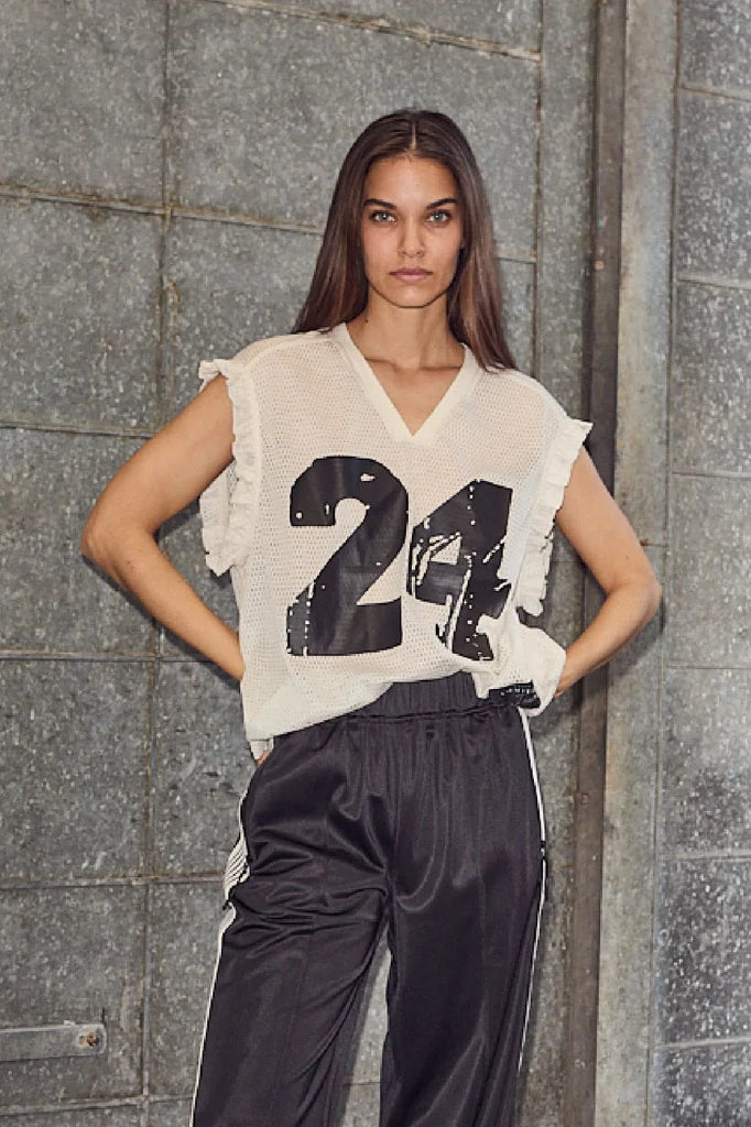Drift Frill V-24 Top - Pearl