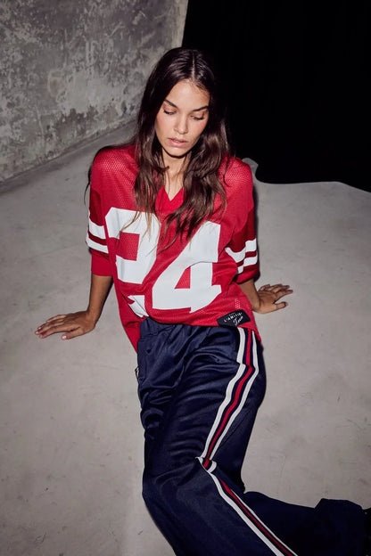 Drift Number LS Tee - Red