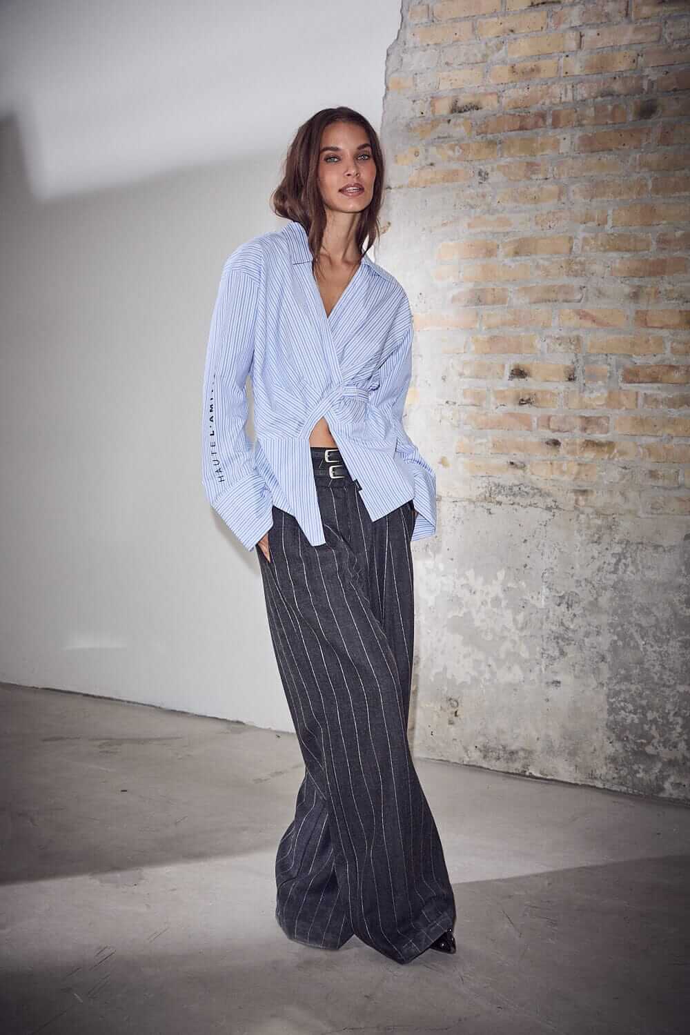 Ivanna Belt Tall Pant - Dark Grey