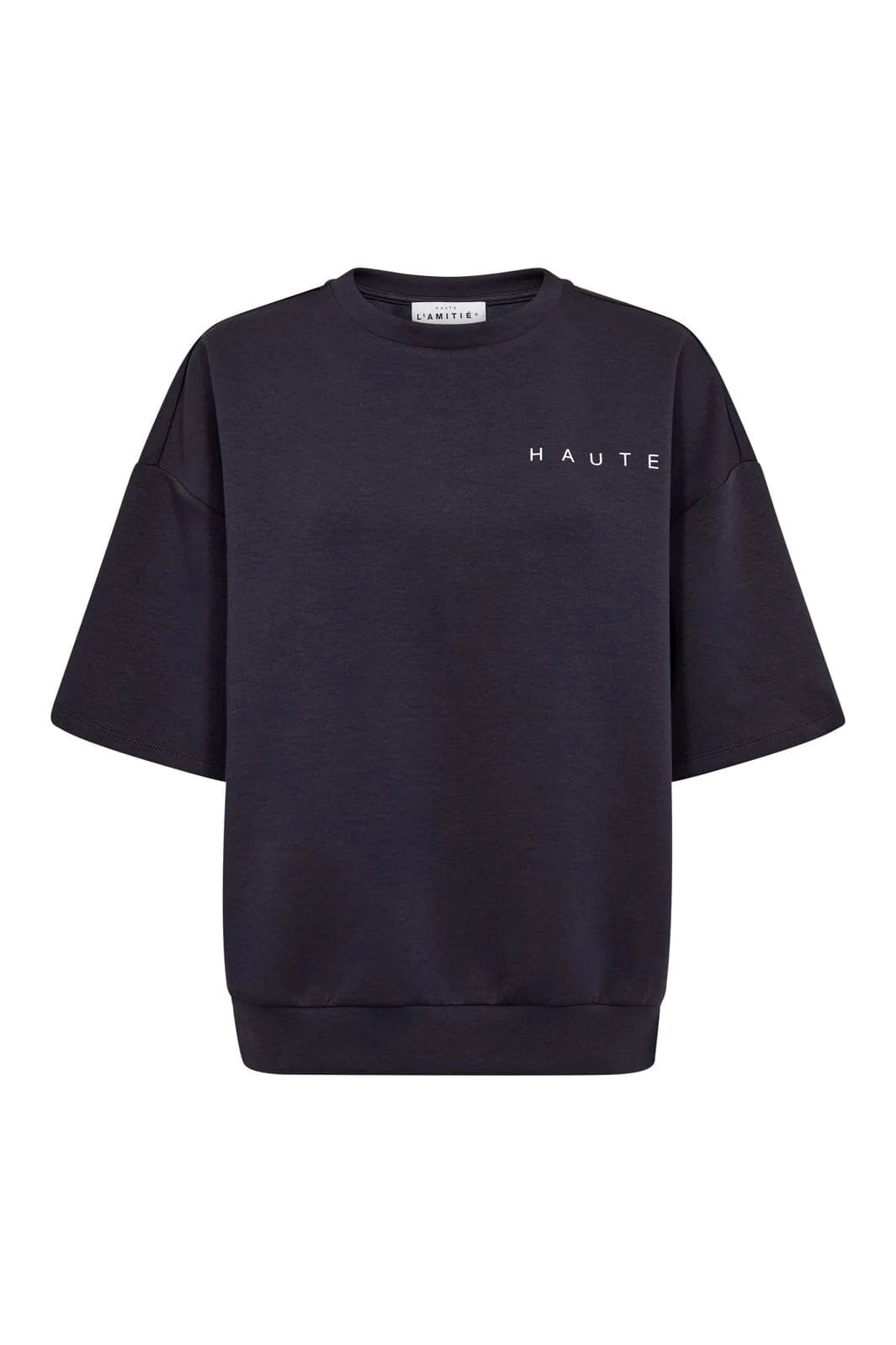 Maxi Split SS Logo Sweat - Navy
