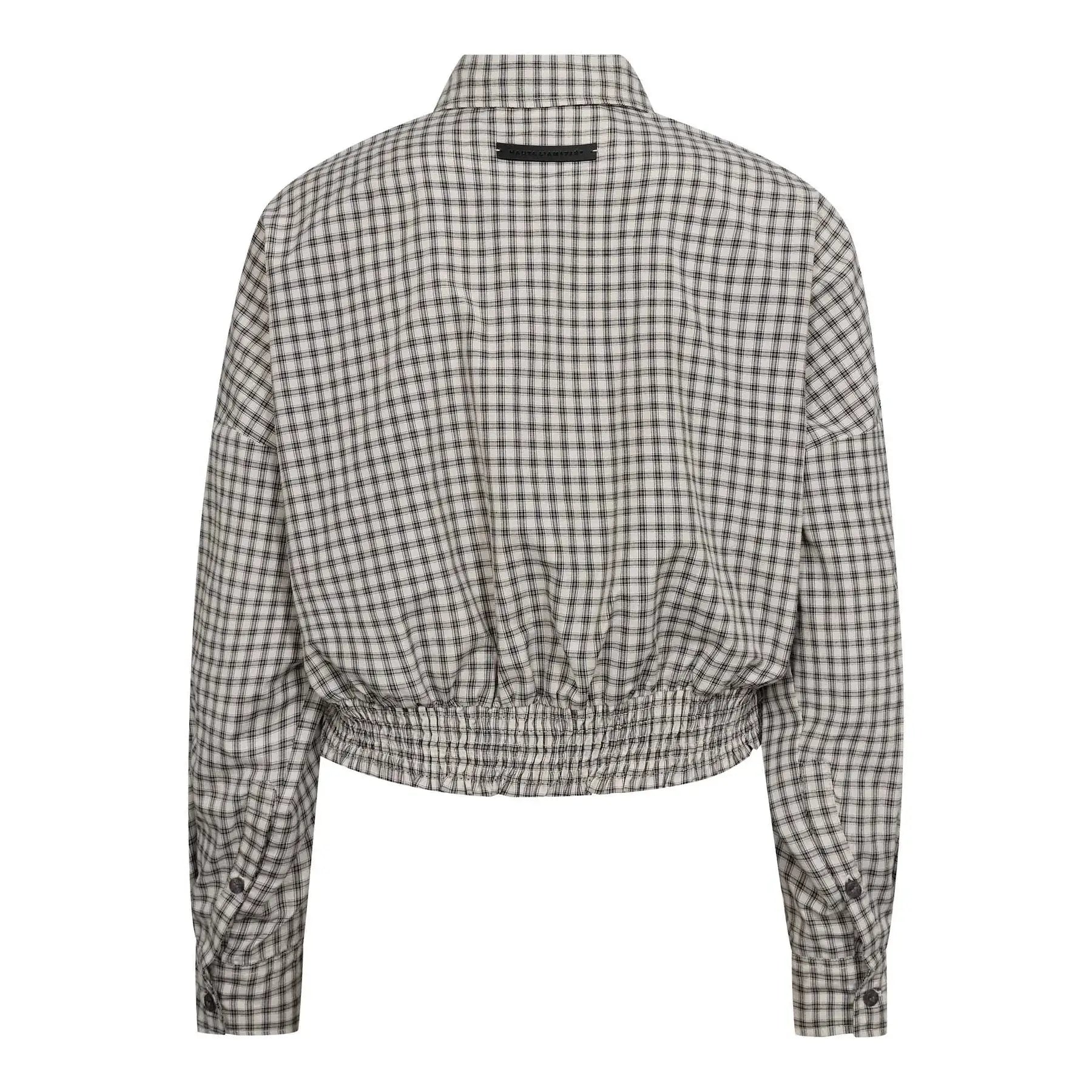 Mimosa Check Smock Shirt - Grey Check