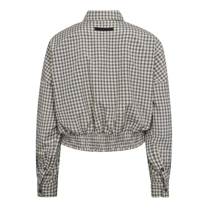 Mimosa Check Smock Shirt - Grey Check