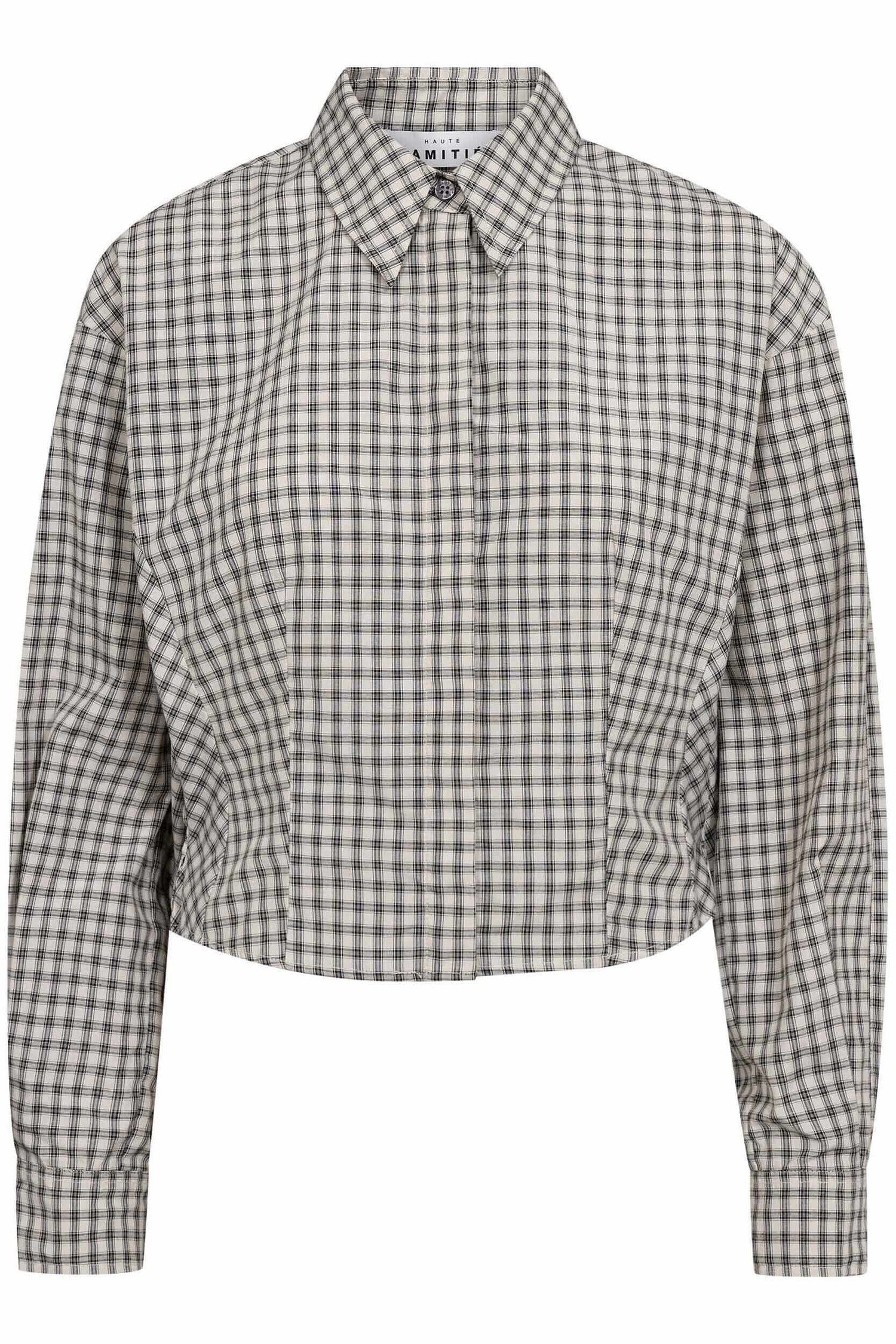 Mimosa Check Smock Shirt - Grey Check